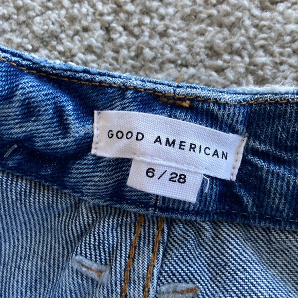Good American good vintage jagged hem jeans - Picture 8 of 10
